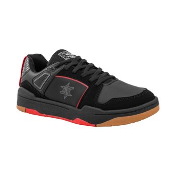 Tenis-Casual-Preto-e-Vermelho-Robusto-|-Nesk-Tamanho--39---Cor--PRETO-0